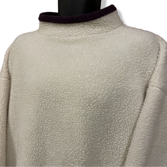 Vintage 90s Purple Mountain Sherpa Fleece Sweater - Picture 3 of 7